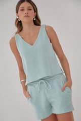 Set Olivia Corduroy - Azul claro