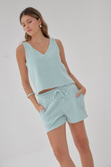 Set Olivia Corduroy - Azul claro