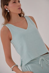 Set Olivia Corduroy - Azul claro