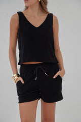 Set Olivia Corduroy - Negro