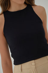 Top Amelia Rib - Negro