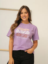 Camiseta Básica Acid Wash Estampada