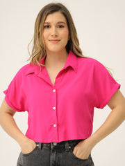 Camisa Corta Manga Doblada