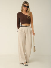 Top Tejido Una Manga