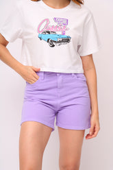 Short Lila Rígido Largo