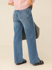 Jean Bota Ancha Azul Oscuro