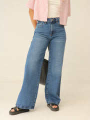 Jean Bota Ancha Azul Oscuro