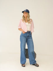 Jean Bota Ancha Azul Oscuro