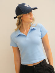 Blusa Polo En Rib