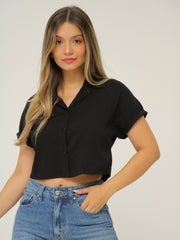 Camisa Corta Manga Doblada