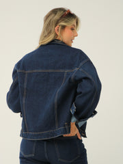 Chaqueta Boxy Azul