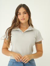 Blusa Polo En Rib