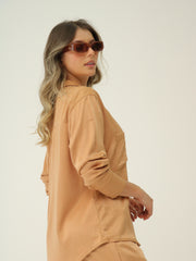 Camisa Casual Satín