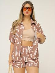 Conjunto Casual Camisa Y Short