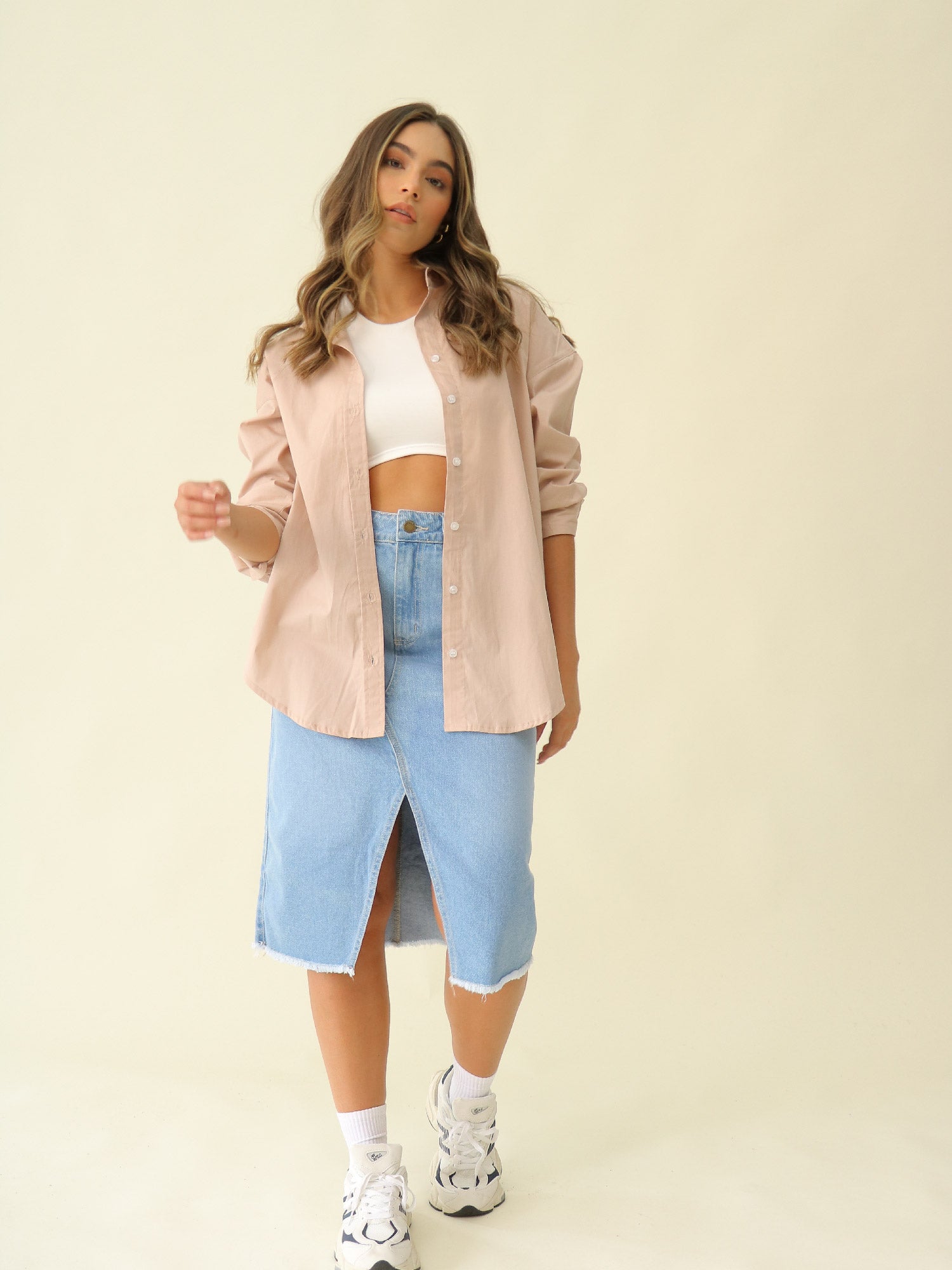 Falda Desgaste + Camisa Oversize