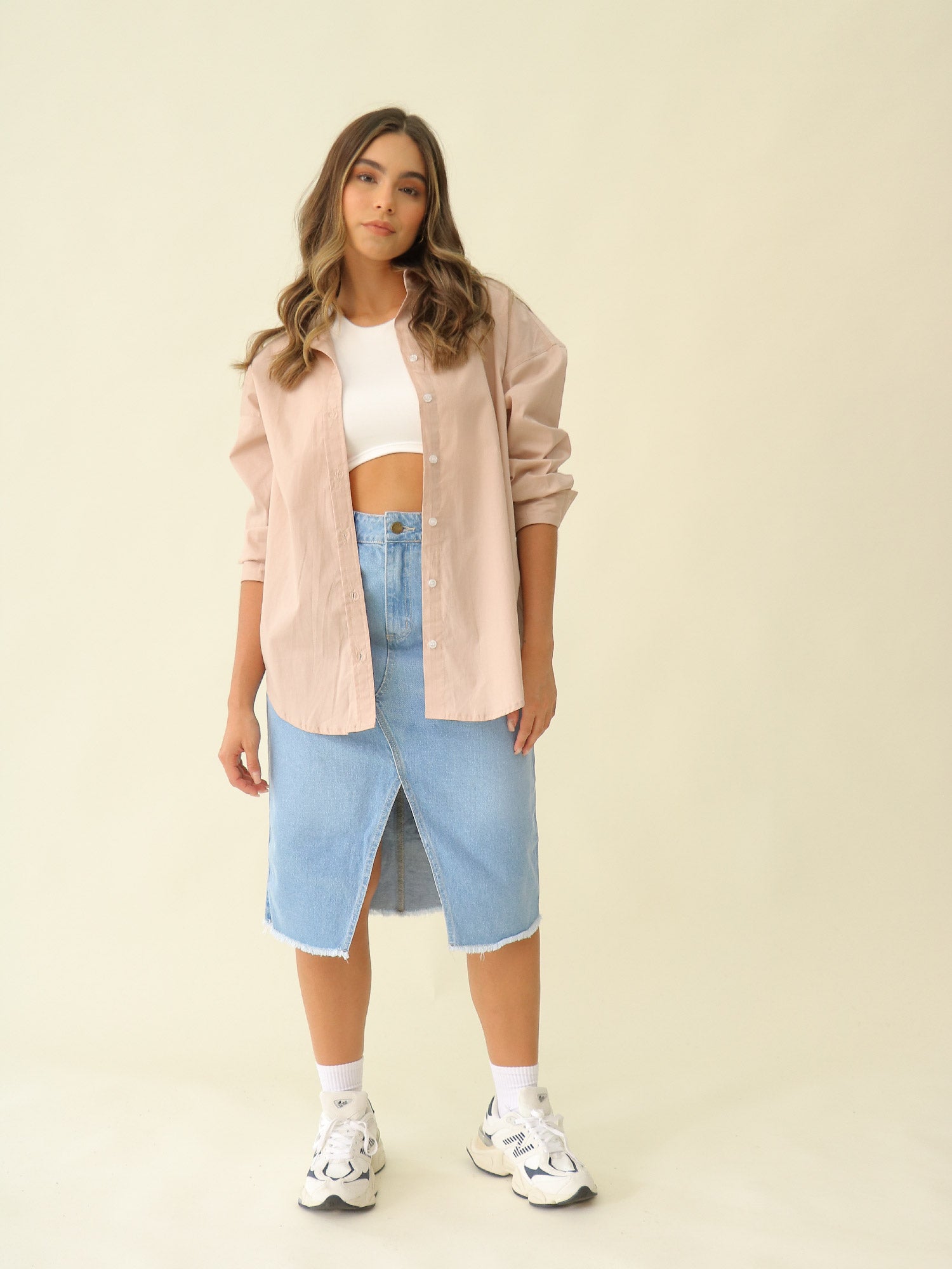 Falda Desgaste + Camisa Oversize