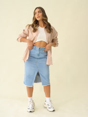 Falda Desgaste + Camisa Oversize