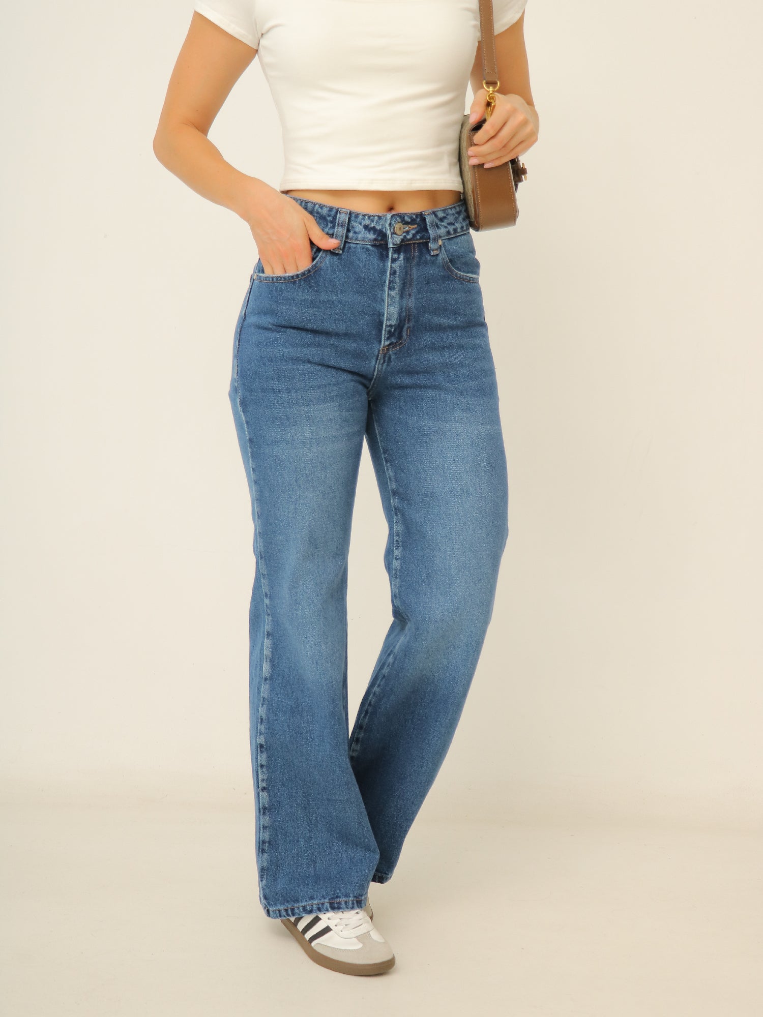 Jean Bota Ancha Azul Oscuro