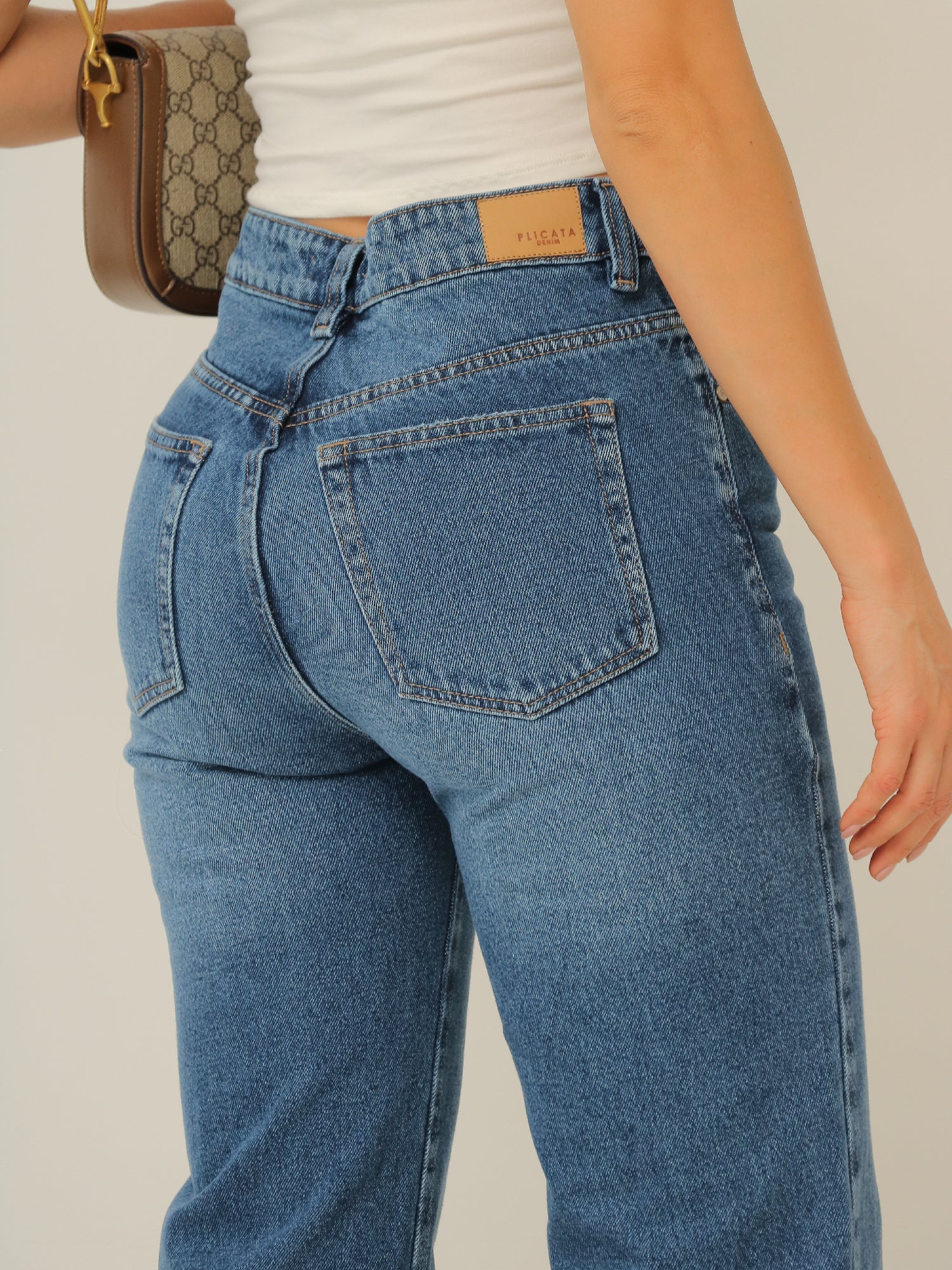 Jean Bota Ancha Azul Oscuro