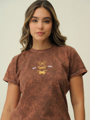 Camiseta Tie Dye Cobre Mariposas
