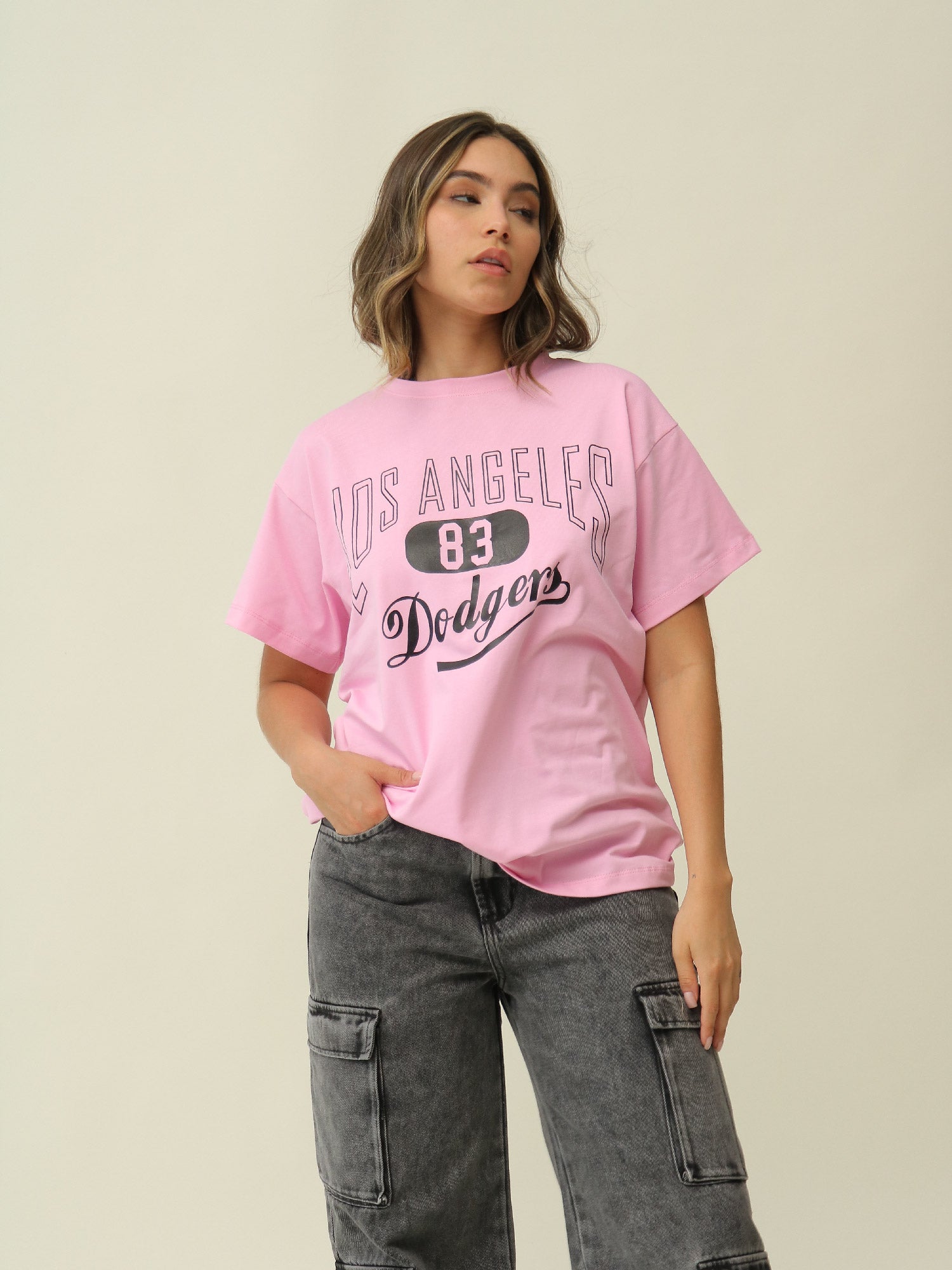 Camiseta Oversize Rosada