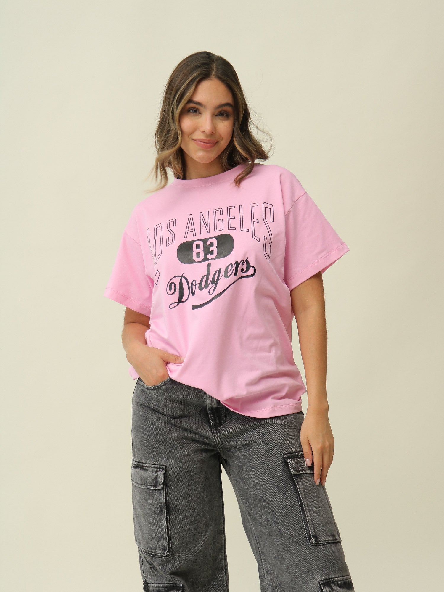 Camiseta Oversize Rosada