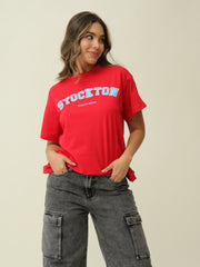 Camiseta Oversize Roja