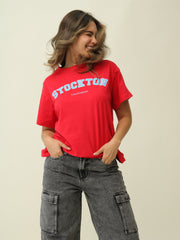 Camiseta Oversize Roja