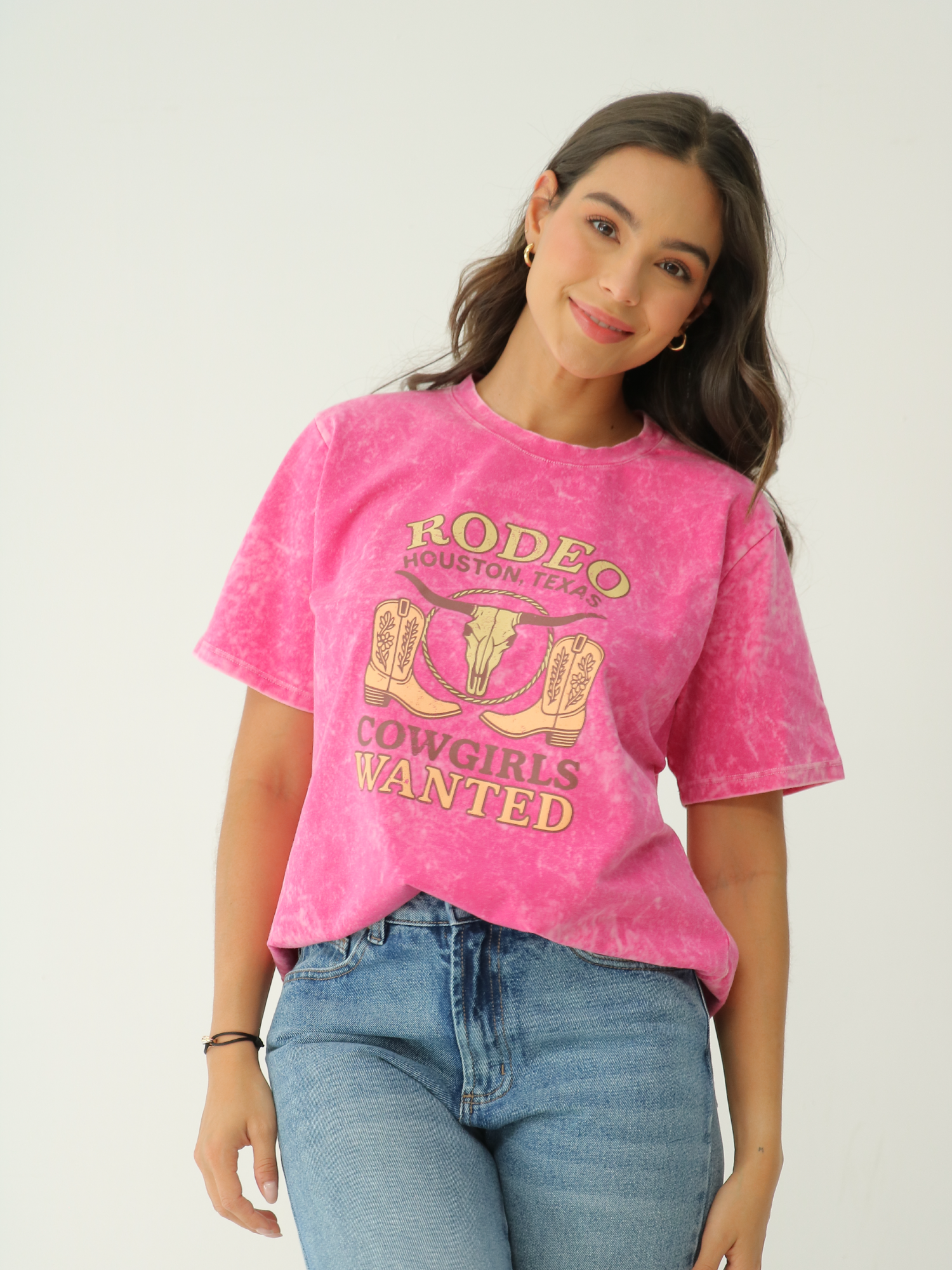 Camiseta Básica estampada Acid Wash