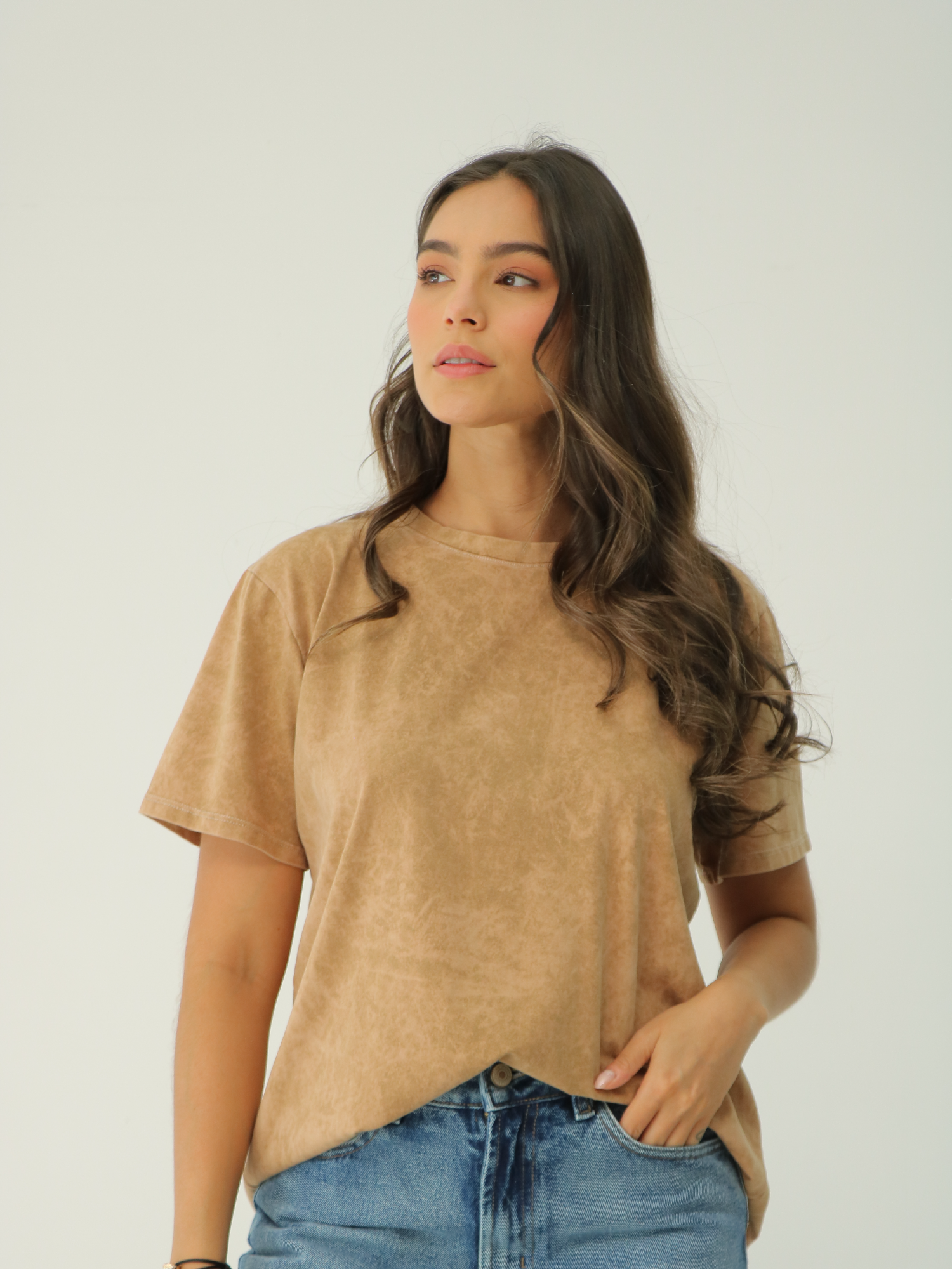 Camiseta Básica Acid Wash