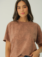 Camiseta Básica Acid Wash