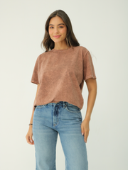 Camiseta Básica Acid Wash