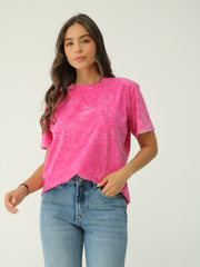 Camiseta Básica Acid Wash
