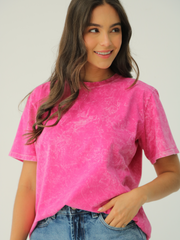 Camiseta Básica Acid Wash