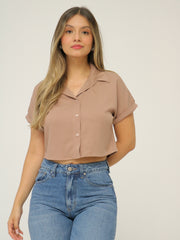 Camisa Corta Manga Doblada