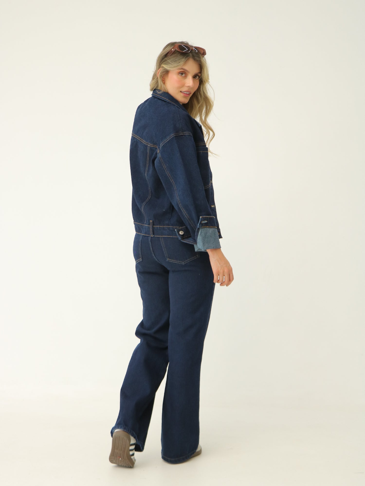 Chaqueta Boxy Azul