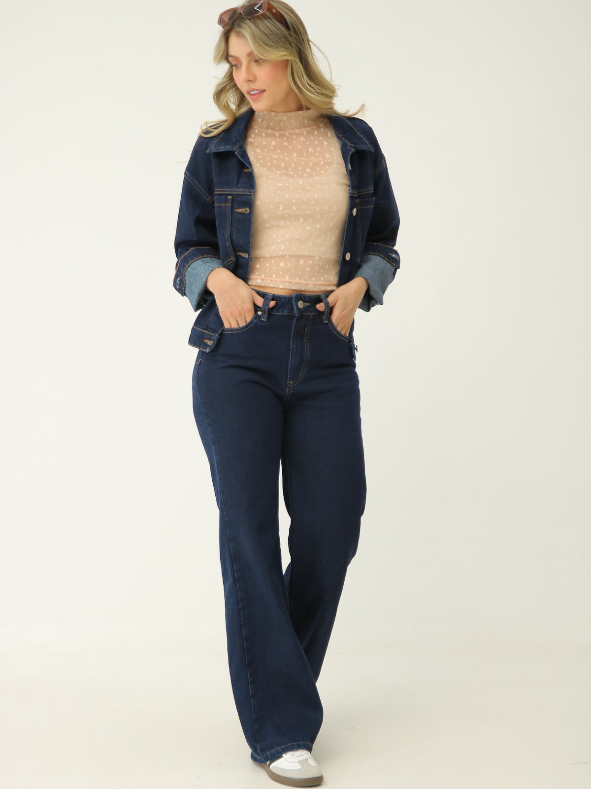 Chaqueta Boxy Azul