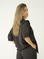 Camisa Casual Satín