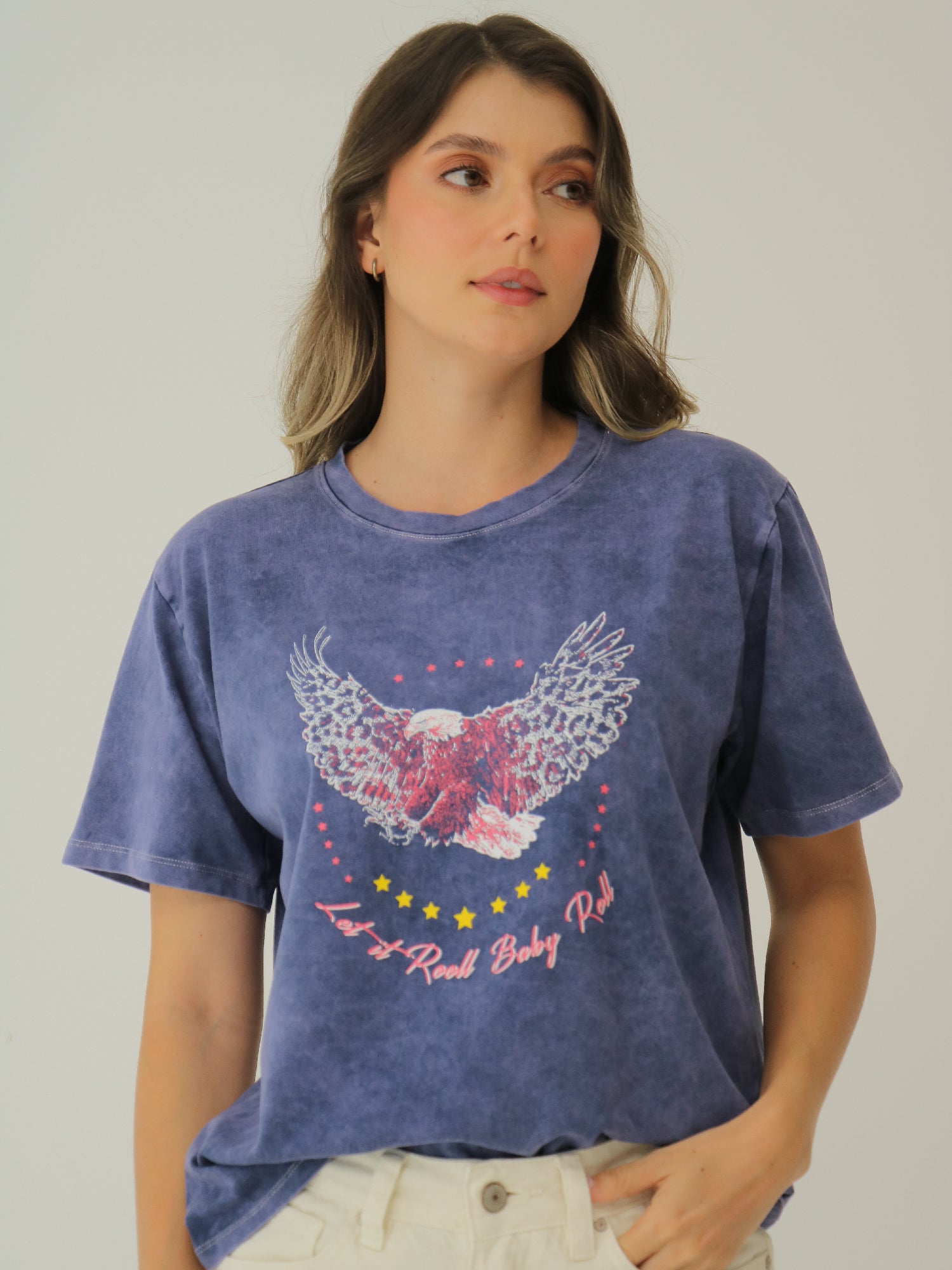 Camiseta Básica Estampada Tie Dye