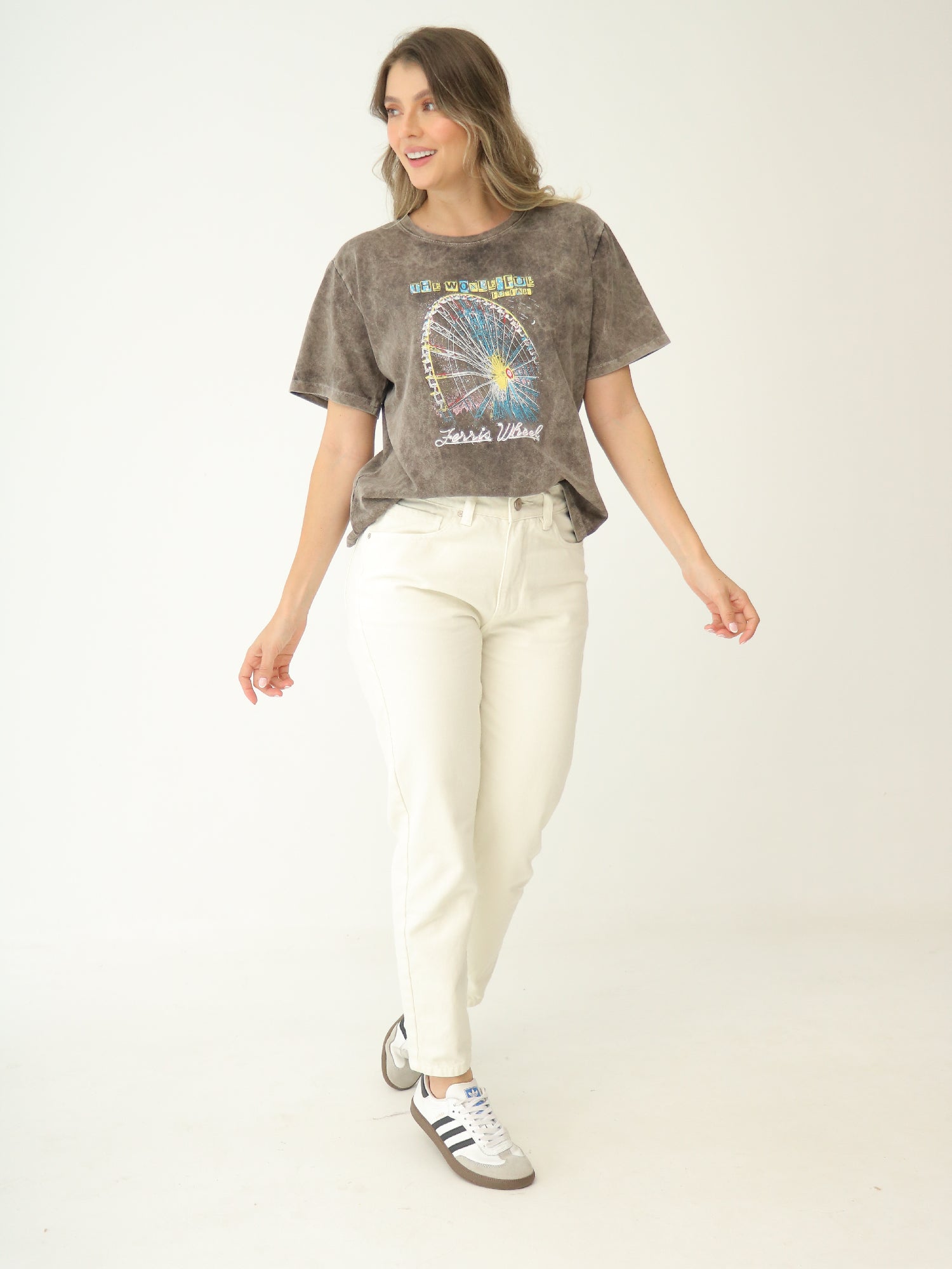 Camiseta Básica Estampada Tie Dye