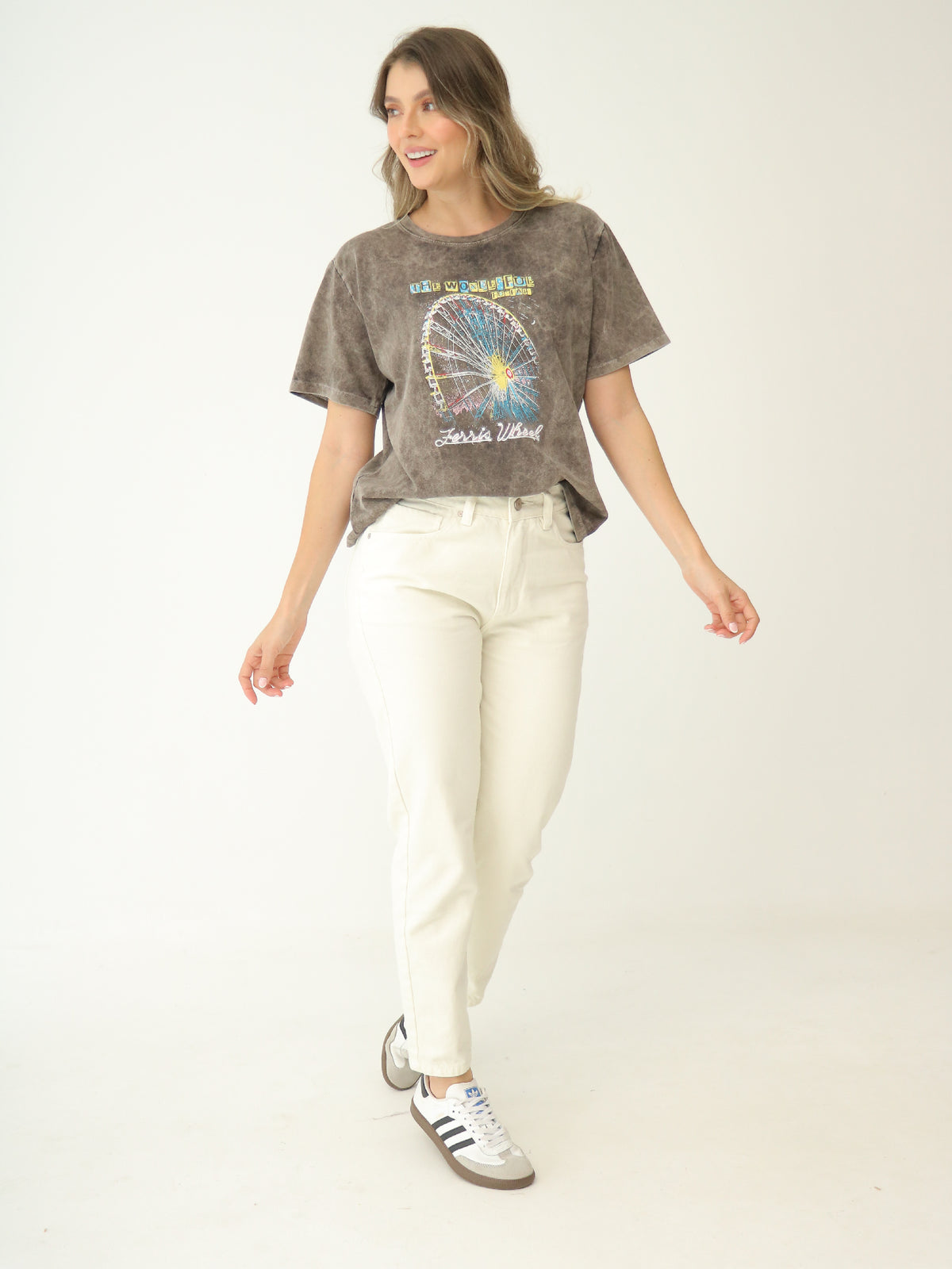 Camiseta Básica Estampada Tie Dye