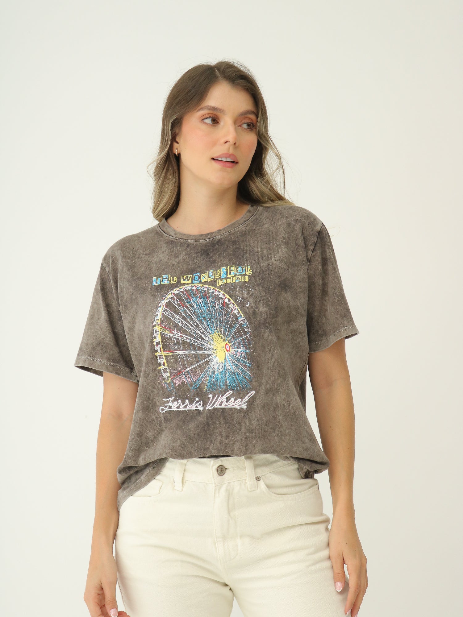 Camiseta Básica Estampada Tie Dye