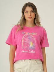 Camiseta Básica Estampada Tie Dye